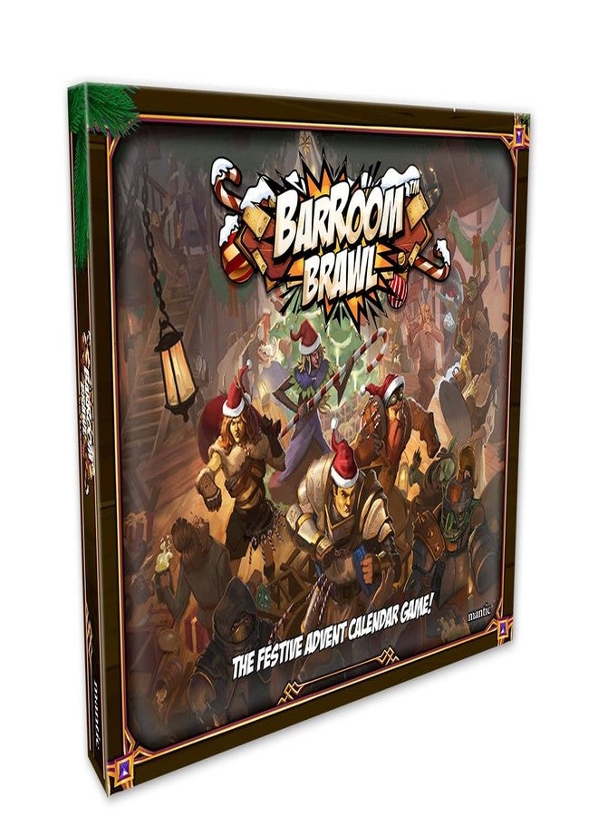 Mantic Barroom Brawl - Fantasy Tavern Mayhem Game, 24-Day Calendar with Pre-Assembled Miniatures & Scenery, Perfect Family Game with Daily Surprises Until Christmas - Image 1